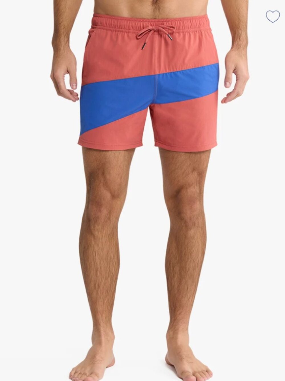 Fair Harbor The Bungalow Trunk Size S Nautical Red Colorblock